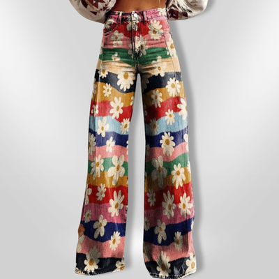 RETRO FLOWER | Vintage wide trousers