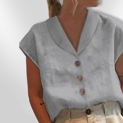 YESHA | Blouse with elegant collar