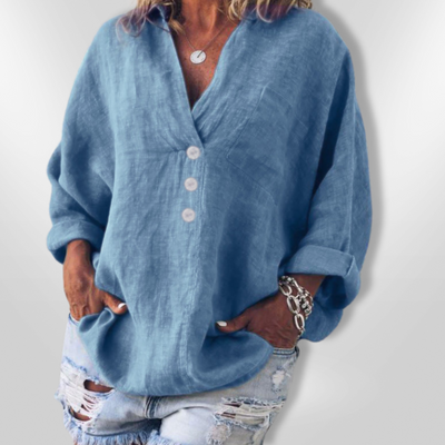 MAEVE | Stylish sweater made of cotton and linen