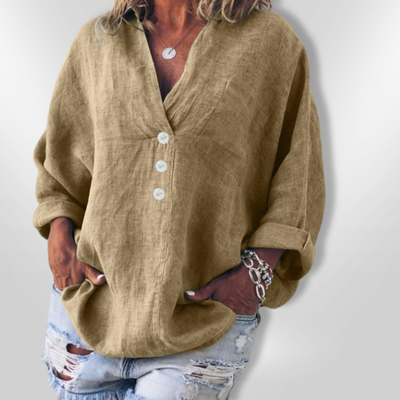 MAEVE | Stylish sweater made of cotton and linen