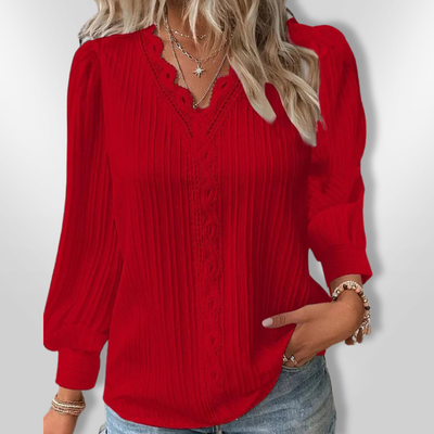 EMMA | Blouse with chiffon details