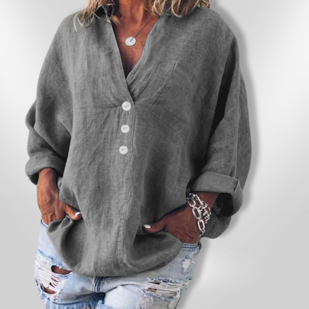 MAEVE | Stylish sweater made of cotton and linen