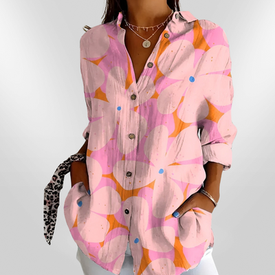 MAIA | Cotton blouse with flowers