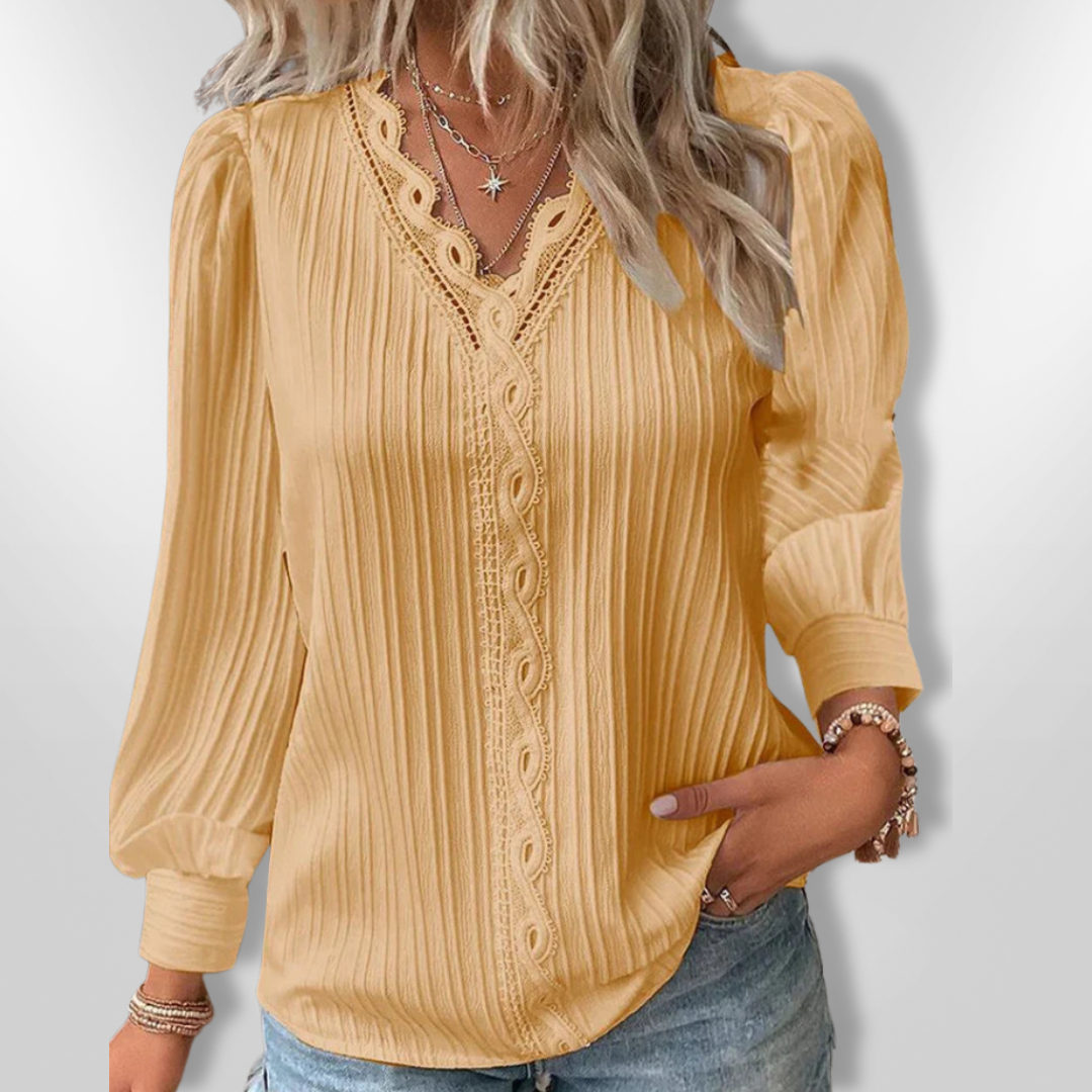 EMMA | Blouse with chiffon details