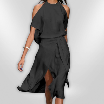 LAURA | open-shoulder dress