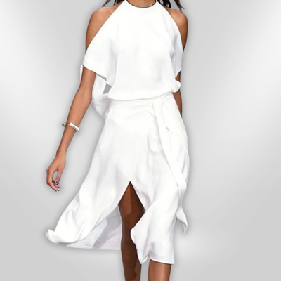 LAURA | open-shoulder dress