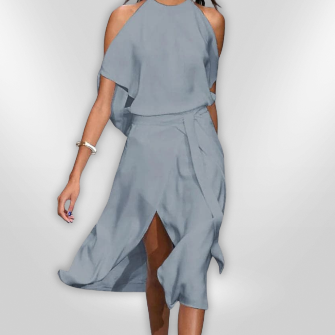 LAURA | open-shoulder dress