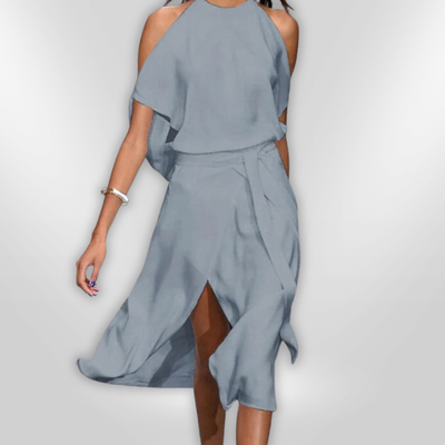 LAURA | open-shoulder dress