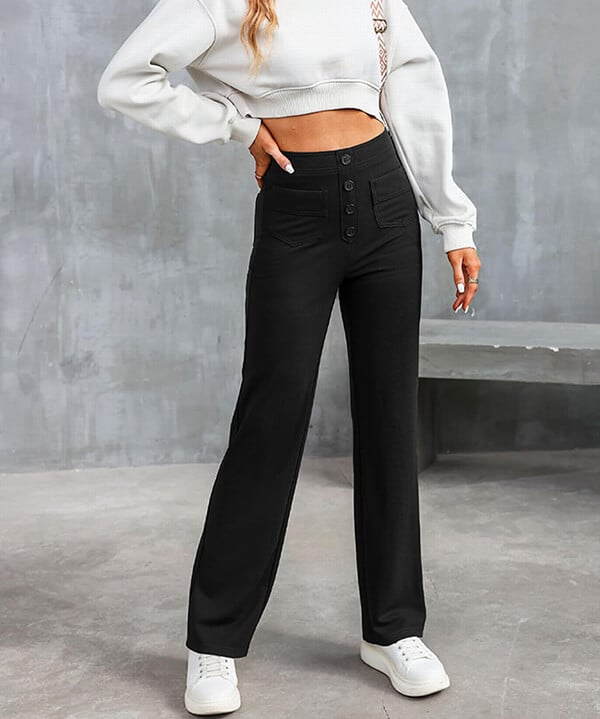 ALINA | Elastic Casual Pants